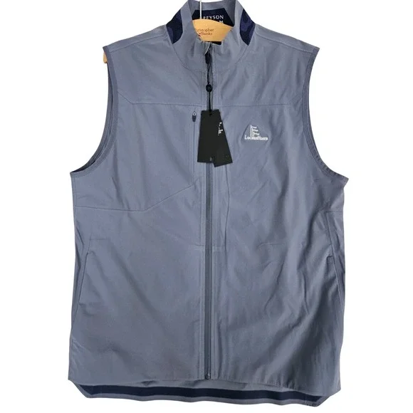 Greyson Coywolf Sport Vest Mens Medium Shadow Grey LochenHeath Golf Full Zip NEW